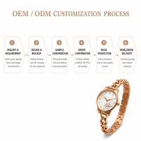 Montres-bracelets à quartz étanches pour femmes, montres-bracelets de luxe à aiguilles pour cadeau