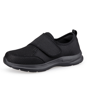 Chaussures de marche OEM/ODM <span class=keywords><strong>pour</strong></span> hommes et femmes Chaussures <span class=keywords><strong>pour</strong></span> diabétiques à bout large Chaussures décontractées <span class=keywords><strong>pour</strong></span> mère avec bande large et crochet - Product Image 1