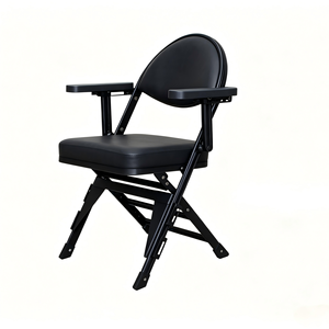 Chaise de stade pliable robuste avec porte-gobelet, siège rembourré en cuir, chaise pour événements, arènes, salles de concert, terrains de sport, mobilier - Product Image 6