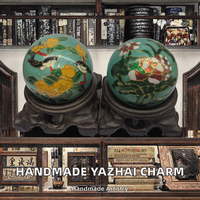 Boules de Baoding musicales en résine Shouxing Magpie Persimmon Lotus, revêtement en résine, « La chance vient à la suite de la chance », coffret cadeau