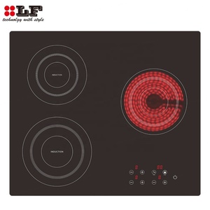 เตาแม่เหล็กไฟฟ้าแบบไฮบริด3หัวในตัวสำหรับเครื่องใช้ในครัว - Product Image 3