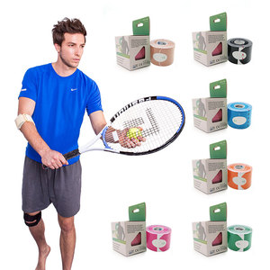 5cm * 5m bande de kinésiologie coton respirant étanche bande musculaire pour le soulagement de la douleur couleur personnalisée athlétique <span class=keywords><strong>Kinesio</strong></span> bande avec boîte - Product Image 2