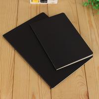 LABON Custom Retro Schwarz Cover Kraft papier Notizbuch Tagebuch Sattel heftung Blank Drawing Notebook