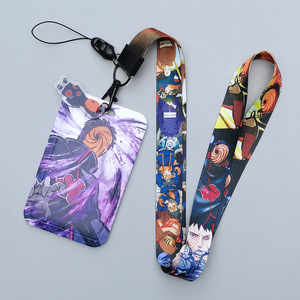 Porte-carte d'identité rigide et élégant à motif Anime, avec système push-and-lock, imprimé par transfert thermique, pour carte d'étudiant, avec cordon personnalisé en nylon pour badge et carte repas - Product Image 6