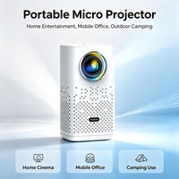 Meilleures ventes - Mini projecteur vidéo sans fil intelligent avec batterie intégrée, projecteur portable pour home cinéma, système d'exploitation Android, rechargeable