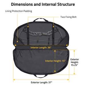 Muestra Gratuita de Bolsa para Flechas, Bolsa de Tela Oxford para Flechas, 3 Tubos, Bolsa de Hombro Individual para Arco, Flecha, Tiro con Arco, Caza, Accesorios de Tiro - Product Image 3
