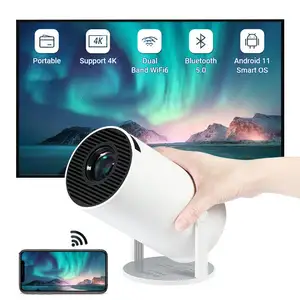 Mini projetor de vídeo Android 11.0 4K Business Hy300 Full HD Smart Home, projetor portátil com wi-fi, novidade