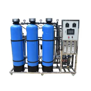 Sistema Industrial 1000LPH RO Planta de tratamiento de agua potable remota Filtro de plástico Máquina de filtración de purificación Núcleo de membrana