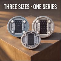 Marqueur de trottoir solaire LED réfléchissant double face IP68 couleur personnalisée pour le déviationnement du trafic