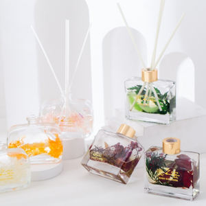 Difusor de caña para baño-Botella de vidrio decorativa de 120ml con varillas de caña Fragancia para el hogar para servicios de hotel y venta al por mayor - Product Image 3