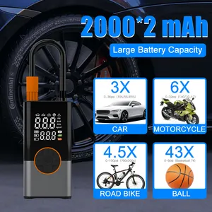 Mini bateria portátil sem fio pneus recarregável carro bomba de ar sem fio compressor para carro digital pneu pneu inflators