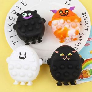 Jouets sensoriels anti-stress en silicone à thème Halloween, formes chauve-souris, fantôme, rat, pour enfants de 3 à 6 ans, vente en gros - Product Image 2