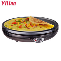 Gril rouge Plaque Machine À Crêpes En Acier Inoxydable Commercial Électrique Crêpe Omelette