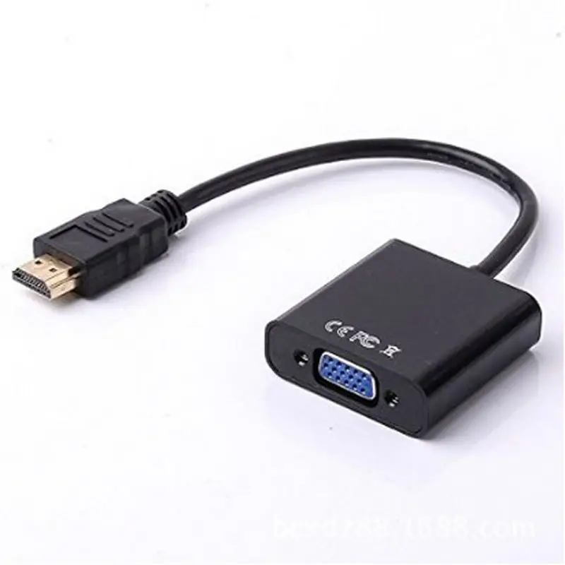 Male to Female 1080P HDMI to VGA Adapter Converter for Computer HDTV Laptop PC Monitor Projector