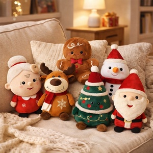Peluche personnalisée de Noël : Père Noël, Bonhomme de neige, Renne, Bonbon de gingembre, Mme Noël, Arbre de Noël – Peluches de fêtes sur mesure - Product Image 3