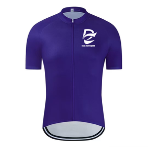 Maillot de Ciclismo de Manga Corta en Color Sólido, Múltiples Colores, Transpirable, de Secado Rápido, con Bolsillos Traseros para Ciclismo al Aire Libre - Product Image 3