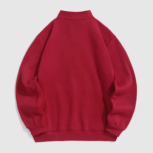 Nouveaux sweats en molleton unisexes Vente en gros Sweat à capuche à manches longues pour hommes avec demi-fermeture éclair pour l'automne et l'été - Product Image 4