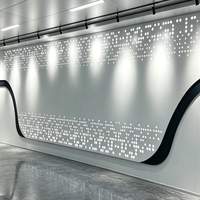 Panneau mural en aluminium perforé, système de pare-pluie ventilé, économie d'énergie, bâtiment moderne, écologique, durable