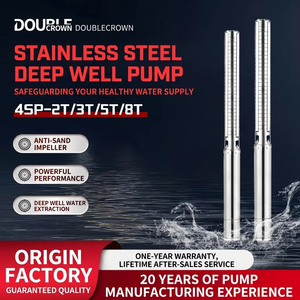 Pompe submersible pour puits profond à haute capacité et à économie d'énergie 4SP 1HP 304 SS résistante aux acides 4SPM5-33/8-0.75 220V/380V pour usage industriel - Product Image 6