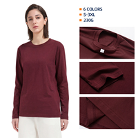 Chemise à manches longues DTG personnalisée à échantillon rapide pour homme, sous-vêtement thermique en pur coton pour l'hiver