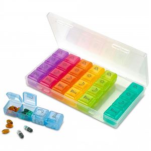 กล่องใส่ยา กล่องเก็บยา กล่องยา 7 วัน 28 ช่อง 3 กล่อง กล่องยาพกพาสำหรับเดินทาง - Product Image 2