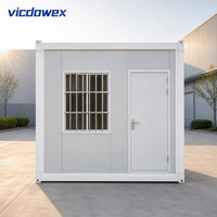 Bureau modulaire pliable en Z, conteneur résistant aux tremblements de terre, facilement déplaçable, préfabriqué, taille/couleur personnalisables, panneau sandwich