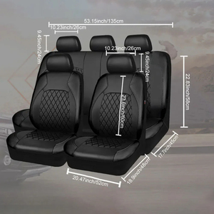 Housse de siège de voiture universelle en cuir PU, coussin de siège <span class=keywords><strong>auto</strong></span>, housse de siège de voiture en cuir, intérieur automobile de luxe, housses de siège de voiture - Product Image 4