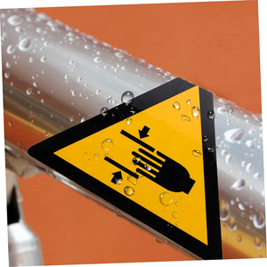 Met De Hand Verpletterende Zelfklevende Etiketten Sticker Pas Op Voor Het Knijpteken-Waarschuw Uw Handveilige Tekens Veiligheidsproduct - Product Image 6