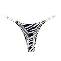XIANGYU Sportwear Sexy métal grande taille T pantalon taille basse slips Gym Fitness sport strass sans couture string pour les femmes
