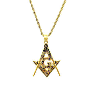 Collar con Colgante de León Judío Myshape, Estrella de David, Hexagrama Judío, Chapado en Oro, Acero Inoxidable Vintage, Amuleto de Protección - Product Image 4