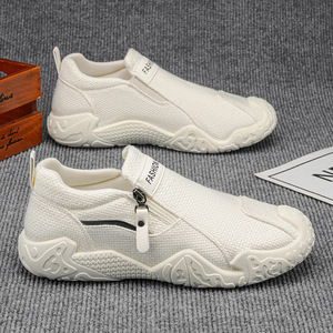 Nouvelles Chaussures en Tissu Style Été 2026 pour Hommes – Mocassins Décontractés Respirants et Antidérapants, Chaussures de Sport Monobloc pour Hommes - Product Image 4