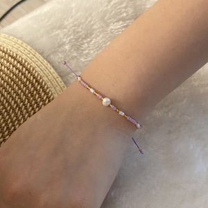 Bracelet tissé perles de riz tissé perle pendentif Bracelet pour femme Uionen 1264 - Product Image 6