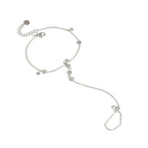 J&D Jewelry - Brazalete <span class=keywords><strong>de</strong></span> <span class=keywords><strong>Acero</strong></span> <span class=keywords><strong>Inoxidable</strong></span> con Circonita Cúbica Brillante, Estilo Ins, Anillo <span class=keywords><strong>de</strong></span> Dedo para Mujer - Product Image 1