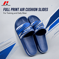 Claquettes à coussin d'air en PVC à impression intégrale, personnalisées pour la récupération sportive, pour salle de sport, vestiaire, bord de piscine, collections en gros