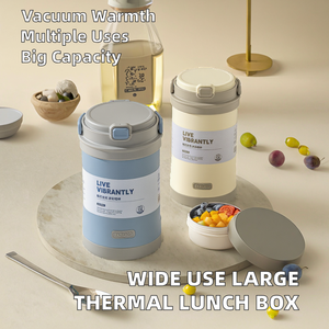 TAFUCO Thermal Food <b>Jar</b> 2.5L Insulated Portable Airtight Fresh-Keeping Lunch Container for Kitchen Fridge Travel Camping - Product Image 2