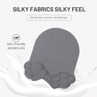 Tapis de souris ergonomique en mousse à mémoire de forme avec repose-poignet en gel, base antidérapante, personnalisable pour le jeu, le bureau et la maison