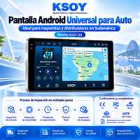 Autoradio universel KSOY 9,21/10,1 pouces Android 16 avec tableau de bord, navigation GPS, écran tactile et affichage QLED