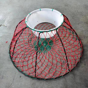 Nasse à crabes géants, nasse à homards, <span class=keywords><strong>filet</strong></span> de pêche portable avec corde, cage de pêche manuelle <span class=keywords><strong>pour</strong></span> crabes - Product Image 1