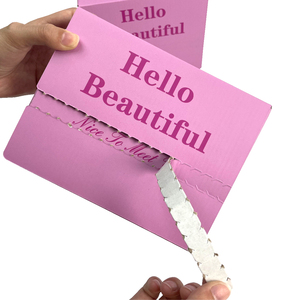 Caja de embalaje de envío corrugado Rosa reciclable, cajas de papel para <span class=keywords><strong>regalo</strong></span> - Product Image 1