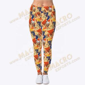 Leggings personalizados al por mayor impresos apretados Fitness deportes Yoga para mujeres con Impresión digital personalizada transpirable de secado rápido - Product Image 4