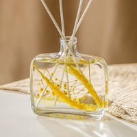 Bouteille diffuseur d'arômes rectangulaire en verre vide de 50 ml avec marquage à chaud à vendre