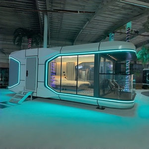 Cabaña Moderna Prefabricada Tipo Glamping <span class=keywords><strong>con</strong></span> Ventanas Panorámicas de Vidrio para Acampar <span class=keywords><strong>en</strong></span> Resorts, Hoteles al Aire Libre y Alojamiento - Product Image 3