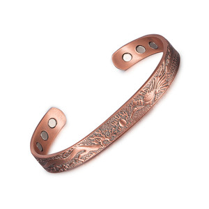 Braccialetto magnetico dei pesi massimi in rame puro per il recupero degli uomini e il sollievo dal dolore-per l'artrite e il Golf - Product Image 3