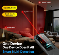 Détecteur de signal AI F666, détecteur de caméra cachée, détecteur de traceur GPS, dispositif anti-espionnage, scanner de signal sans fil