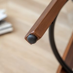 Sillas de <span class=keywords><strong>Bar</strong></span> Estilo Retro Moderno de Mediados de Siglo, Tapizadas en Tela con Aspecto de Lino Gris Carbón, Estructura de Madera de Nogal, para <span class=keywords><strong>Bar</strong></span> en Casa, <span class=keywords><strong>Altura</strong></span> de Barra - Product Image 6