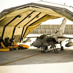 Tienda de campaña modular de grado táctico con estructura de aluminio resistente al agua para el campo del hangar de los aviones - Product Image 5