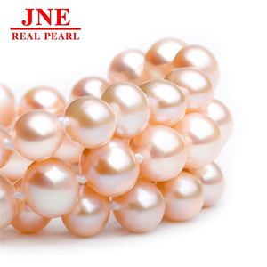 Natürliche Perlenkette Rosa Runde Perlen Yuanbao-Knoten Perlenkette Muttertagsgeschenk für Ältere - Product Image 4