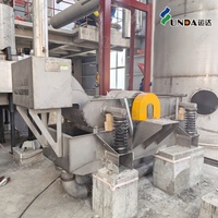 Nouveau tamis vibrant autonettoyant Yunda SS304 PLC à faible bruit pour le recyclage de la pâte à papier, 380V, 2,1 ans de garantie, 200kg