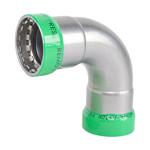 Raccordo a gomito a 90 gradi in acciaio al carbonio per tubi meccanici con approvazione UPC, raccordi a pressare in acciaio al carbonio - Product Image 3