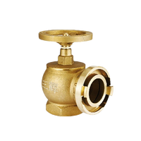 Hydrant d'incendie en laiton à bride de type russe DN50 SN65 2 pouces avec volant rouge durable et confortable pour la suppression d'incendie intérieur et maritime